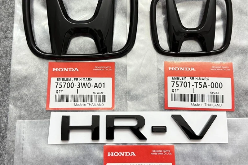 Elevate Your Style: Front Grille & Trunk Car Name Emblem for Honda HR-V (2023-2026)