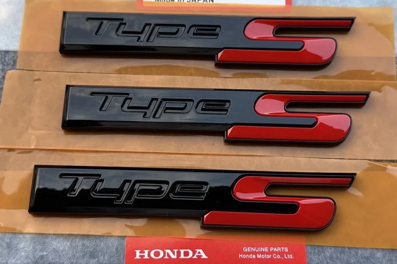 Enhance Your Aesthetic: Gloss Black Type-S Emblem for Acura TLX (2015-2025)