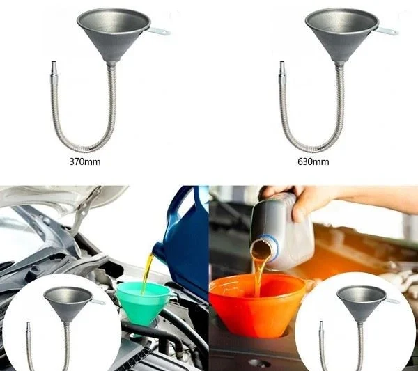 Bendable Spout Iron Funnel for Multipurpose Oil Transfer